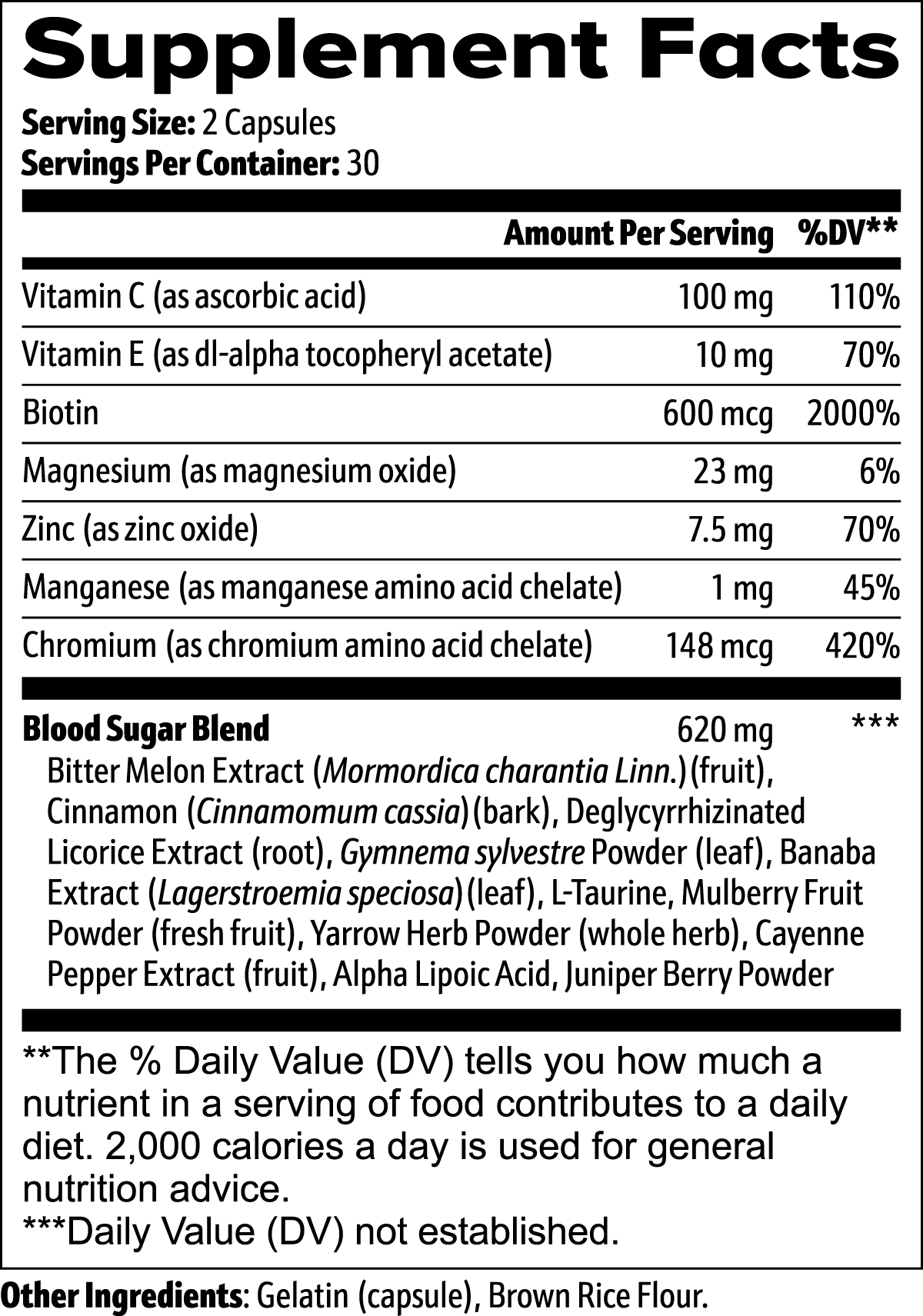 Normal Blood Sugar Support